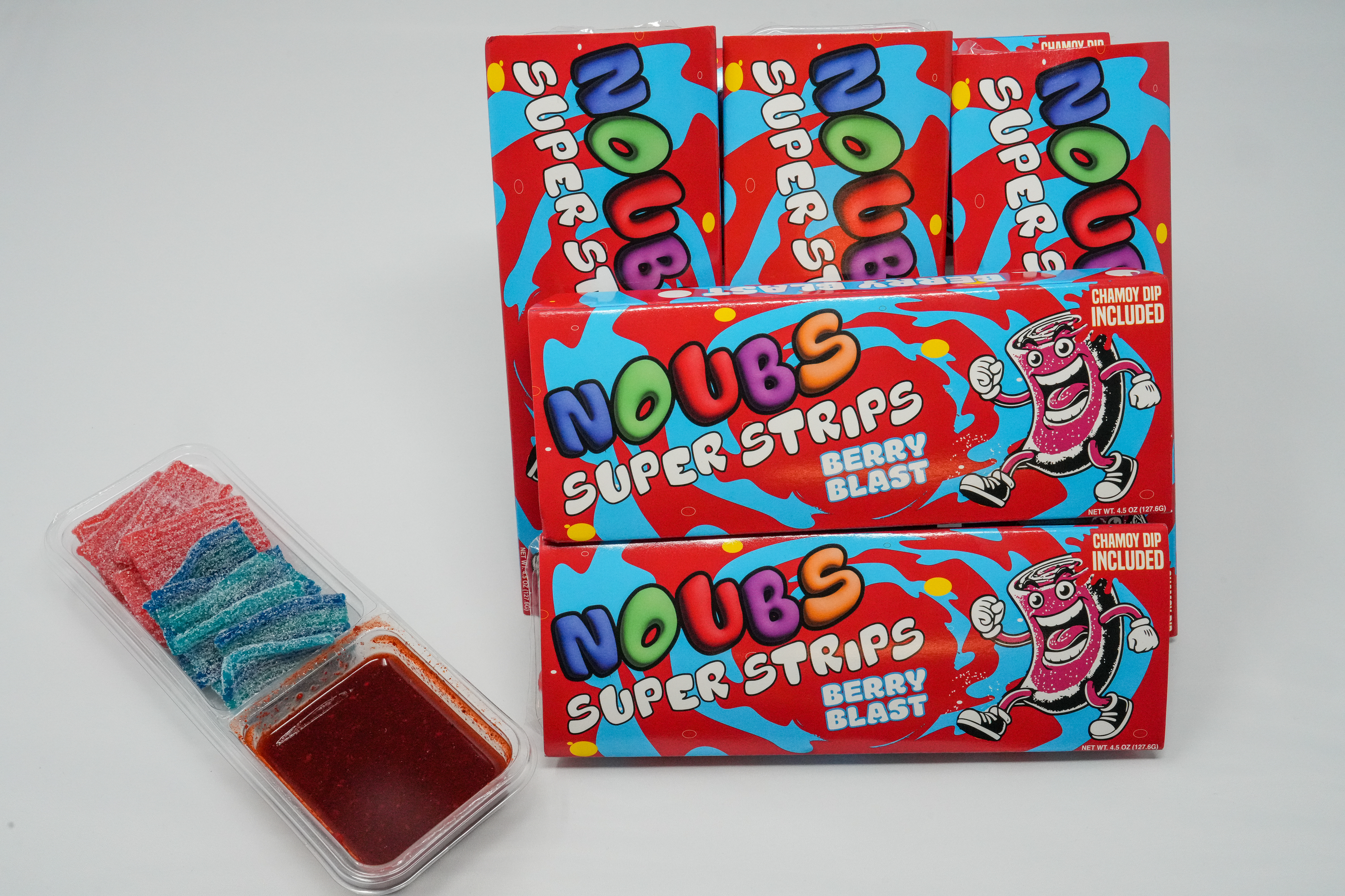 Noubs Super Strips with Chamoy Dip
